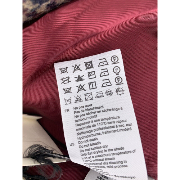 SANDRO Tomy Single-Breasted Houndstooth Wool-Blend Blazer Women's EU 36 / US 4 - Picture 10 of 16